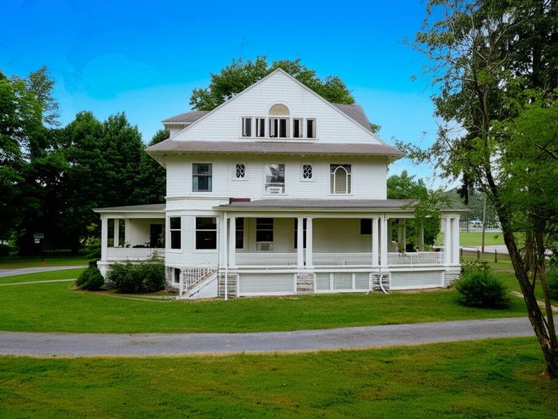 Property with enhanced blue sky