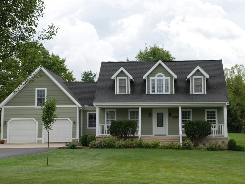 Property with cloudy sky
